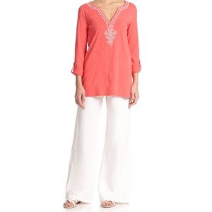 Vintage Lilly Pulitzer high wastes white sailor pants